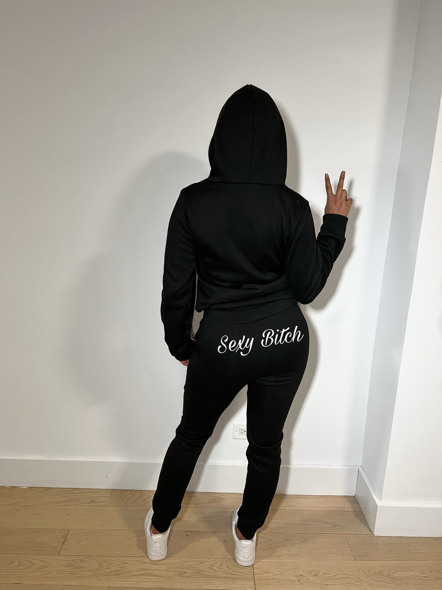 Black hoodie set