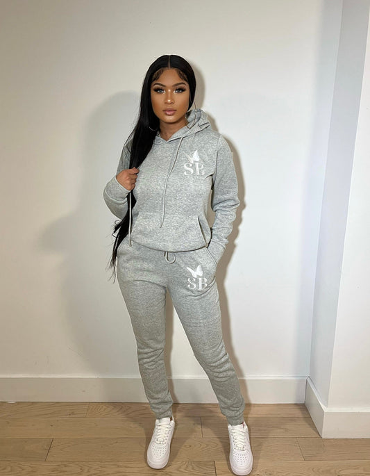 Grey hoodie set