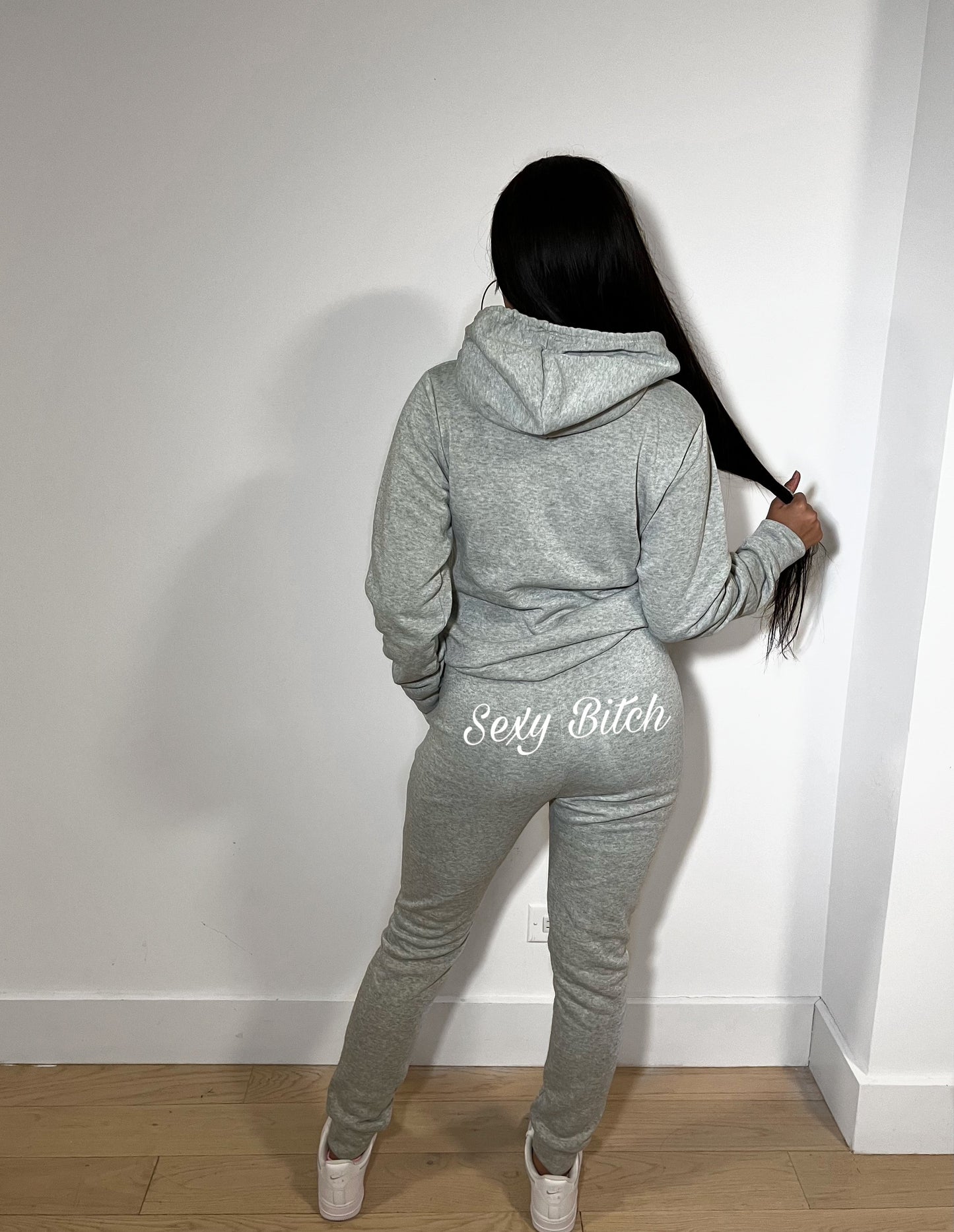 Grey hoodie set